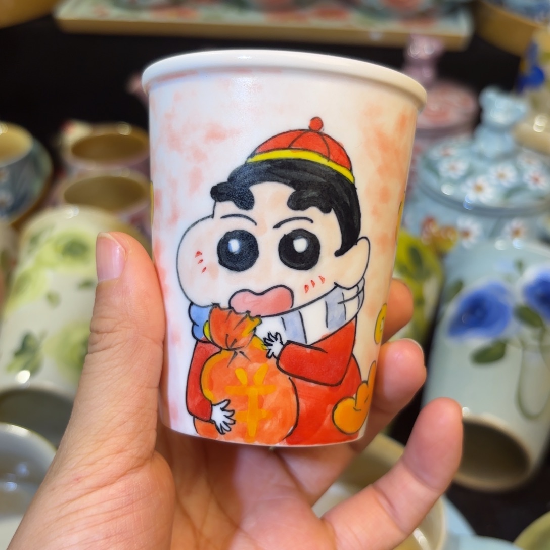 景德镇手工手绘默认微瑕