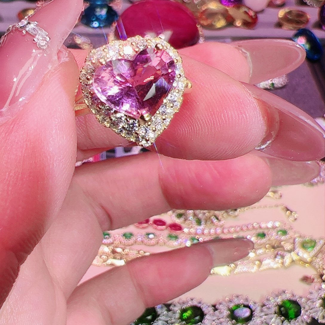 碧玺碧玺戒指银S925镶嵌