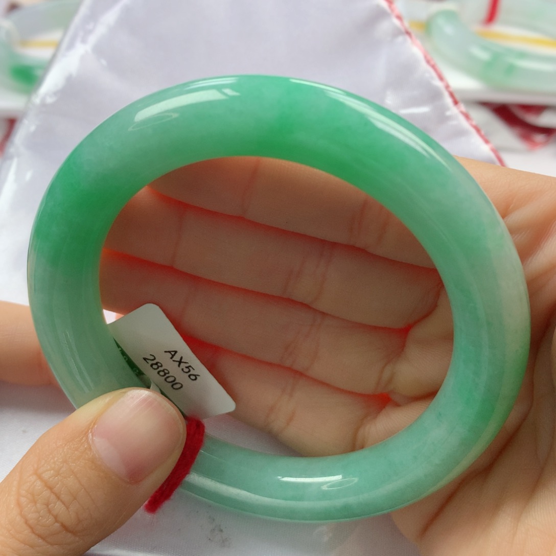 未镶嵌手镯翡翠缅甸天然翡翠A货56.7圆