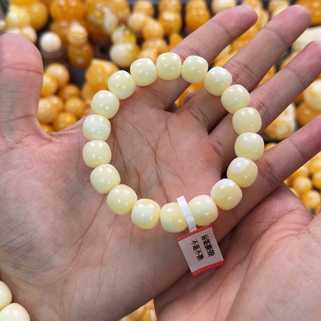 琥珀未镶嵌珠宝奇石12mm同料