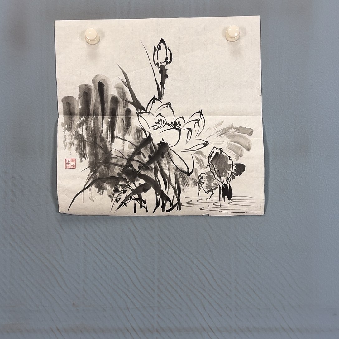 国画1311 牡丹图画师大