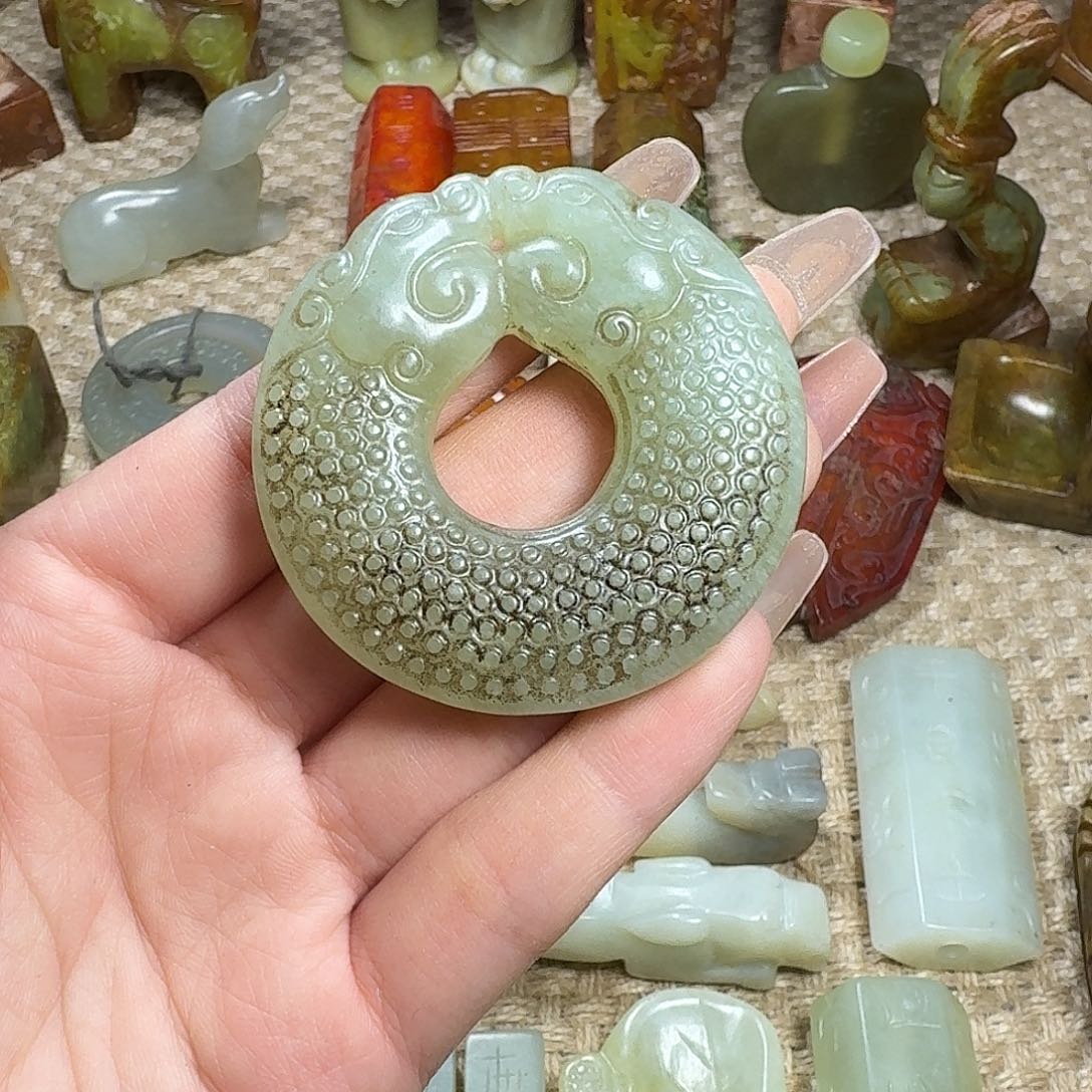 白玉菩提吊坠挂件