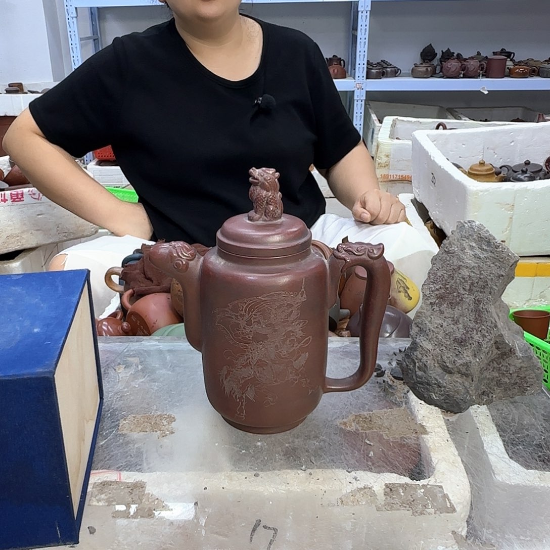 茶壶紫砂宜兴紫砂壶瑕疵处理