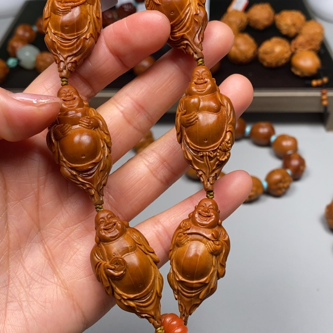 橄榄核吊坠六合弥勒