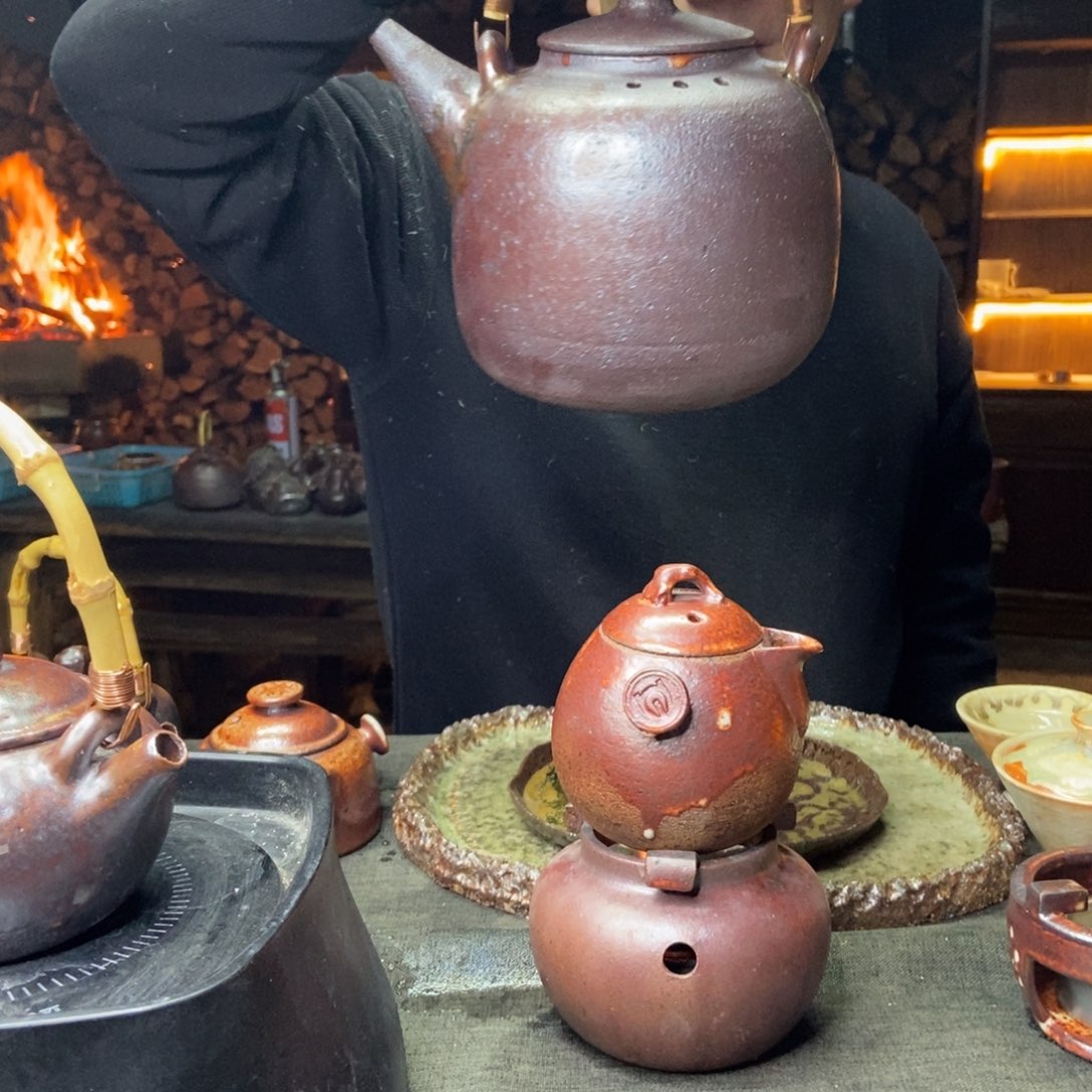 紫砂柴烧紫砂茶具