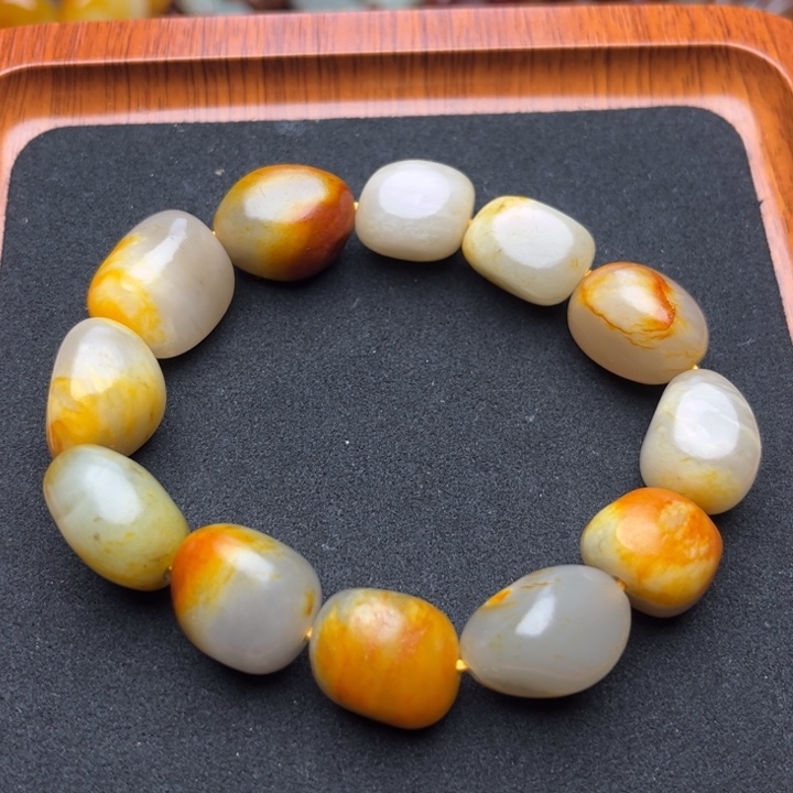 和田玉未镶嵌手链