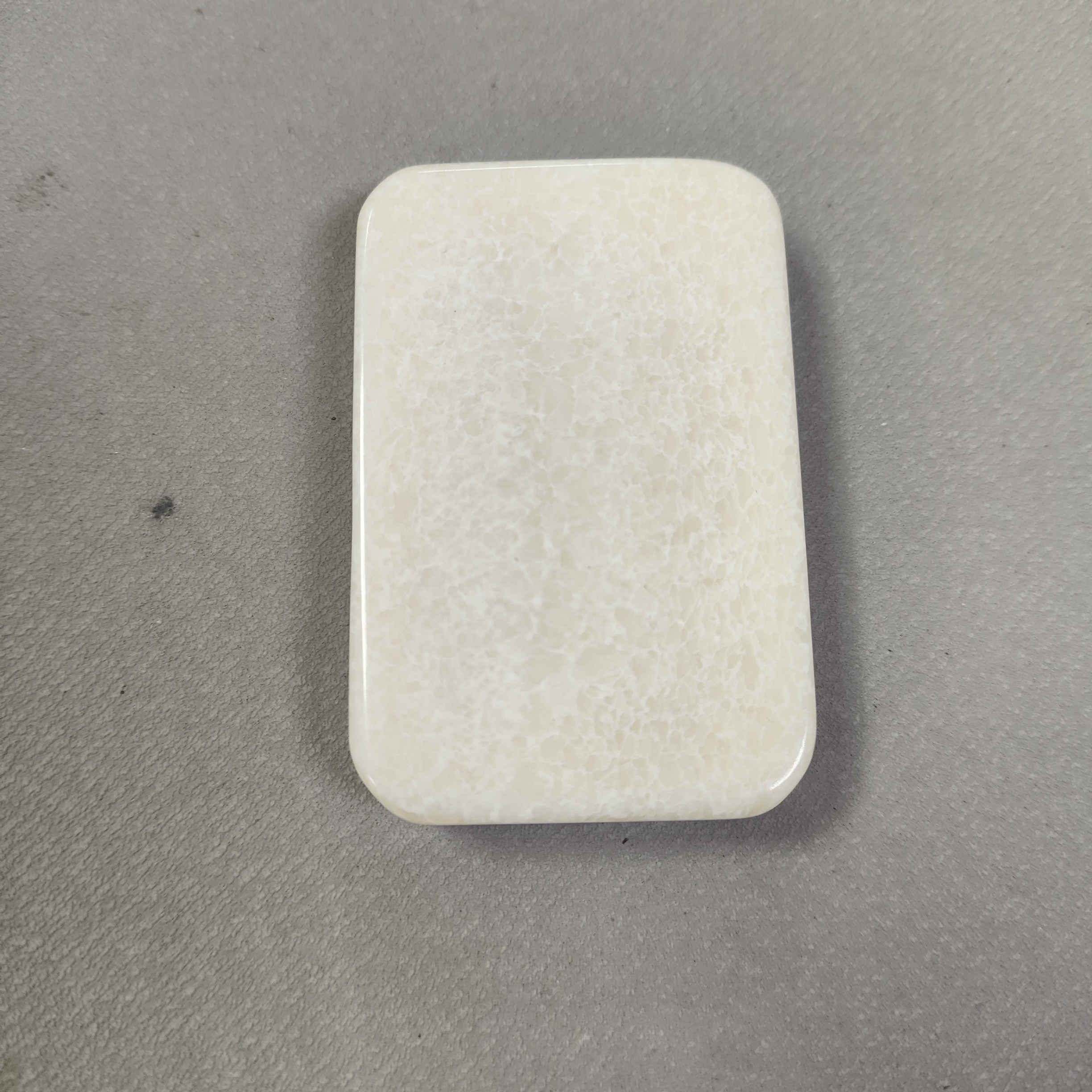 364号白色带纹平安无事牌吊坠项圈