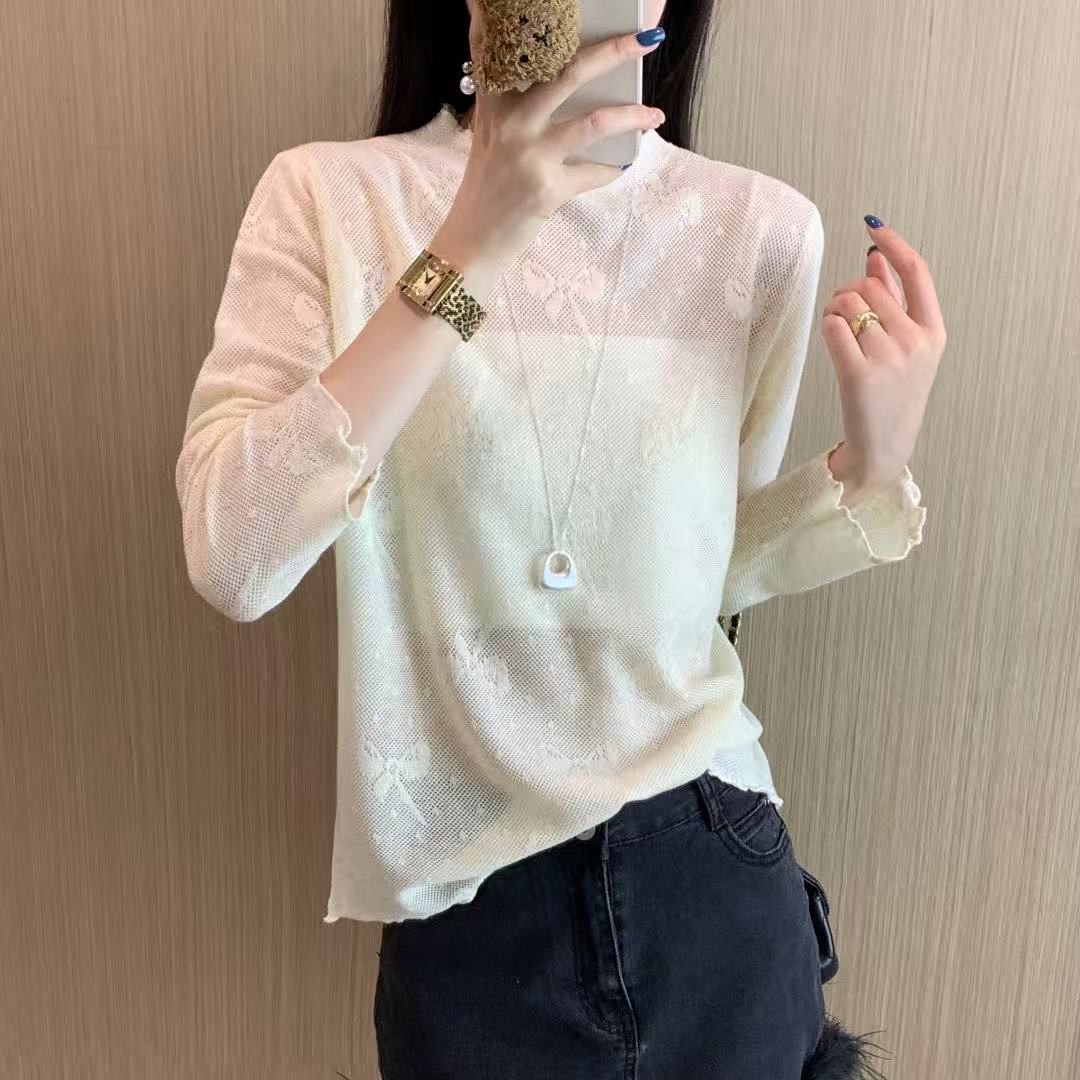 331583木耳领蝴蝶衫针织衫