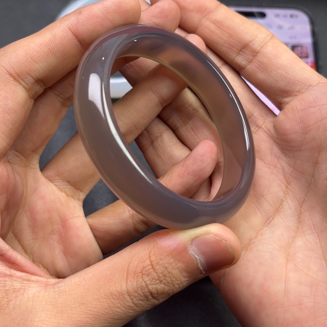 玛瑙/玉髓颈饰未镶嵌多样性钢板料冰紫玉髓手镯货头