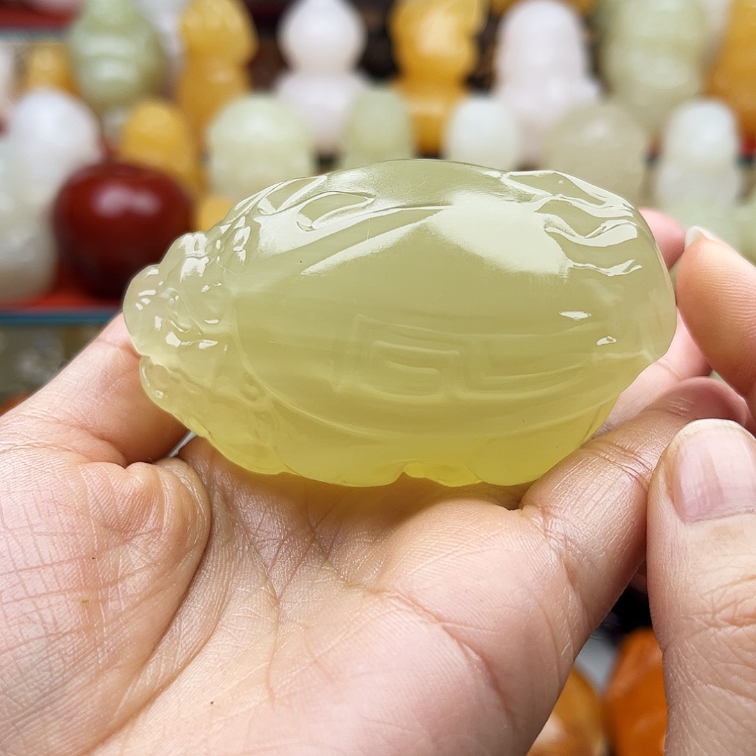 v***l石材龙龟手把材料