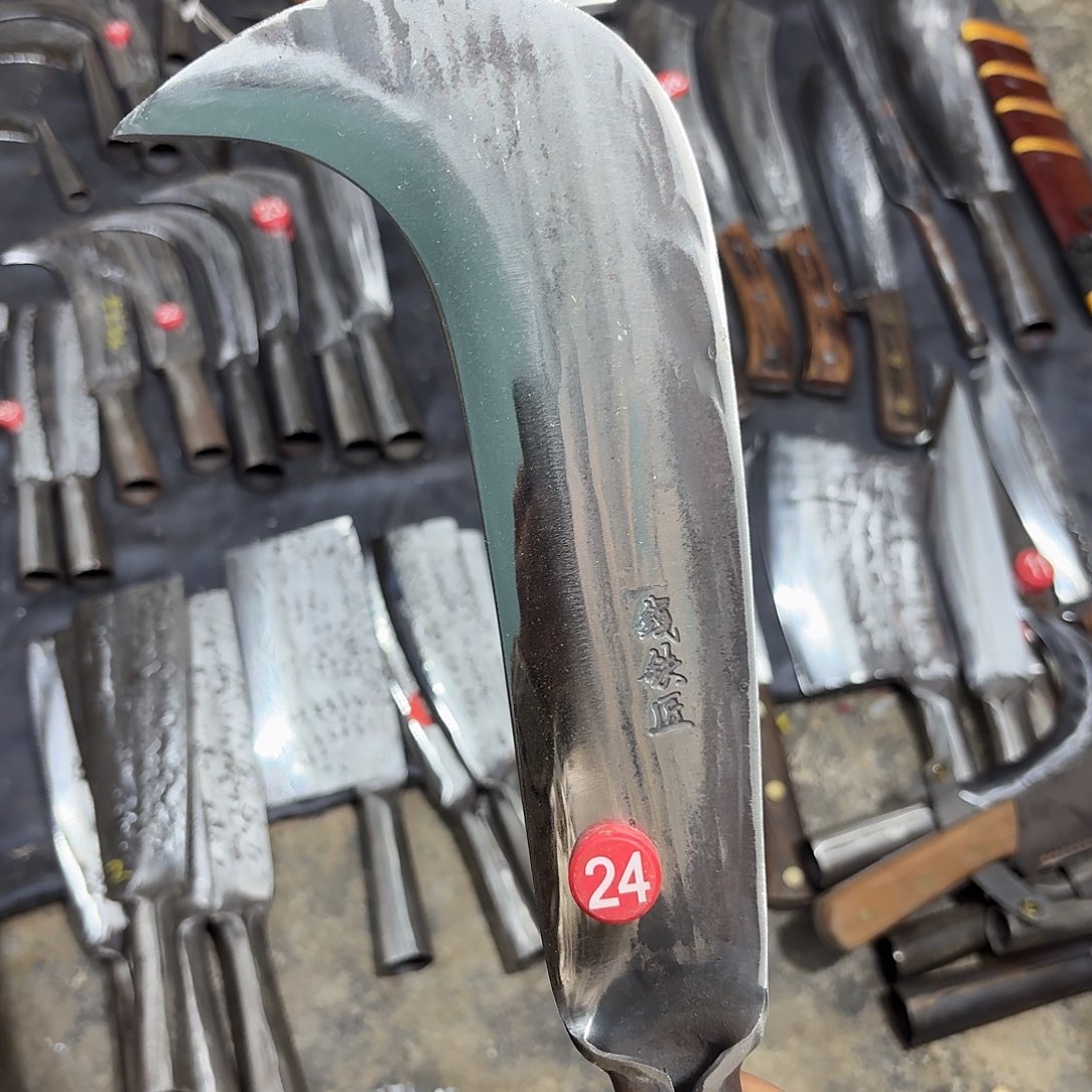 高碳锰钢云南阿老表手工锻打家用刀