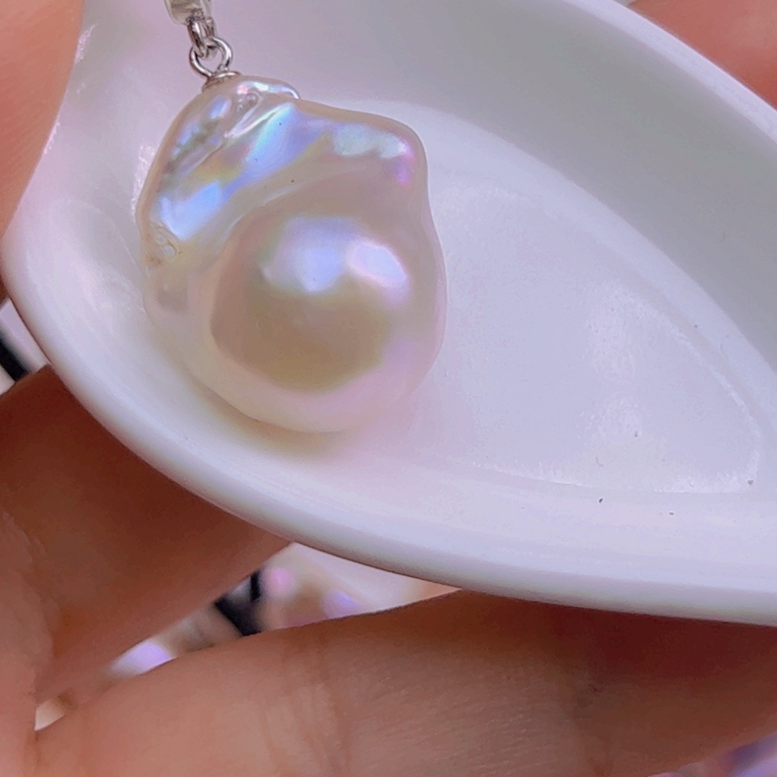 淡水珍珠未镶嵌吊坠(赠链)