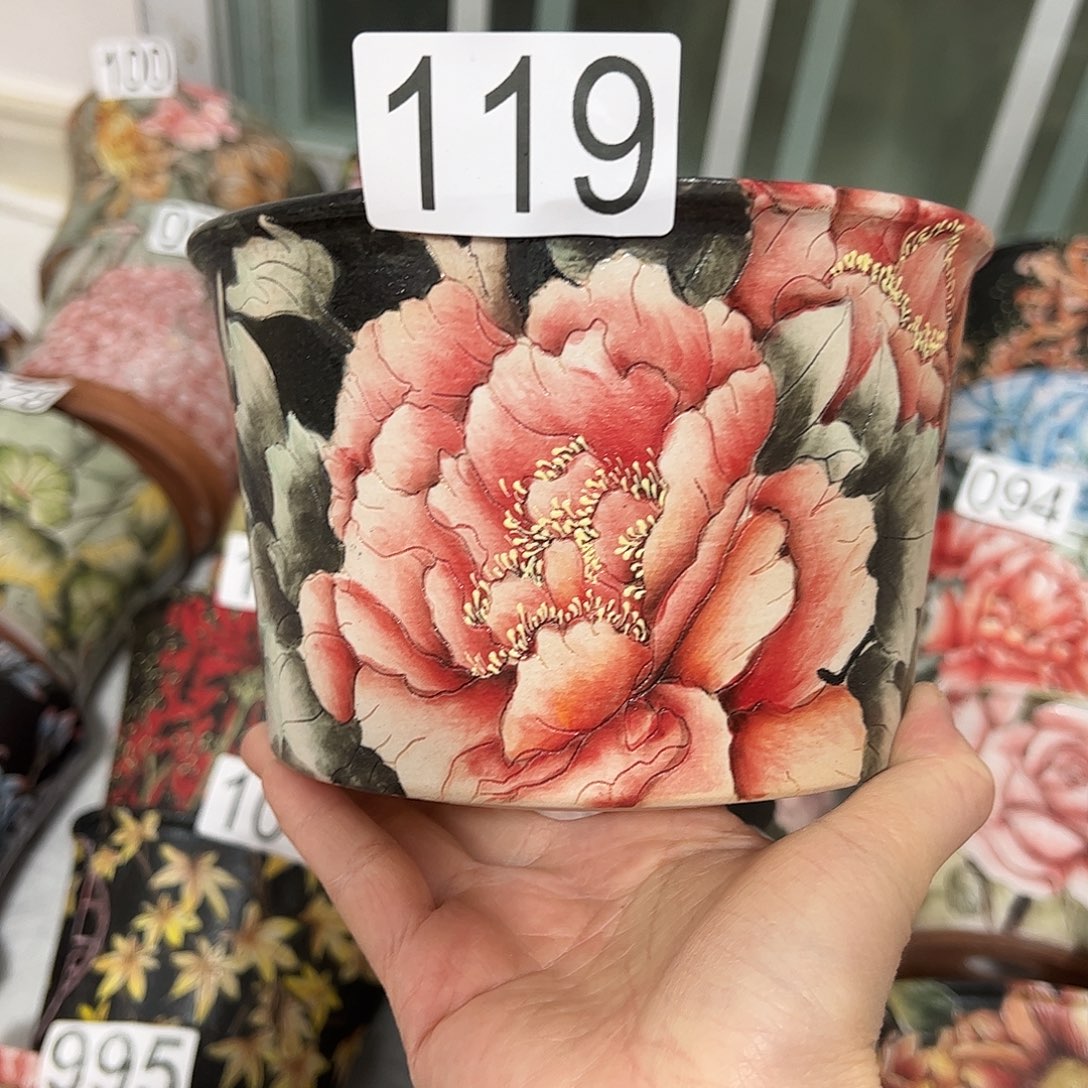 景德镇炫彩手绘口14高10.5