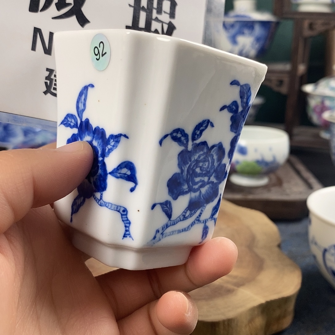 瓷片景德镇手绘青花茶器92