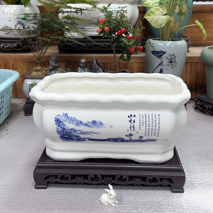 双12陶瓷花盆紫砂花盆福利抢购