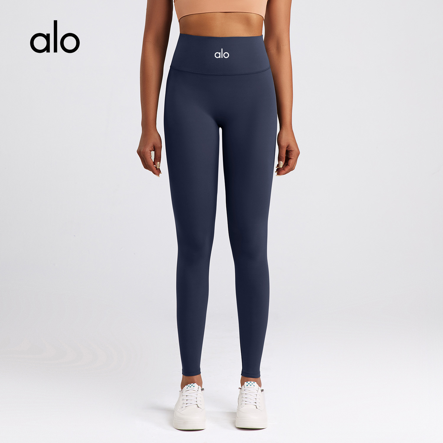 alo裸感瑜伽裤女紧身高腰收腹健身裤运动跑步训练高弹长裤外穿