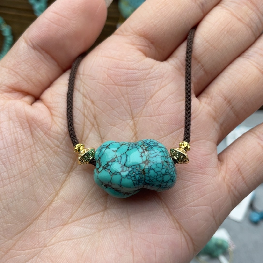 绿松石未镶嵌随行锁骨链