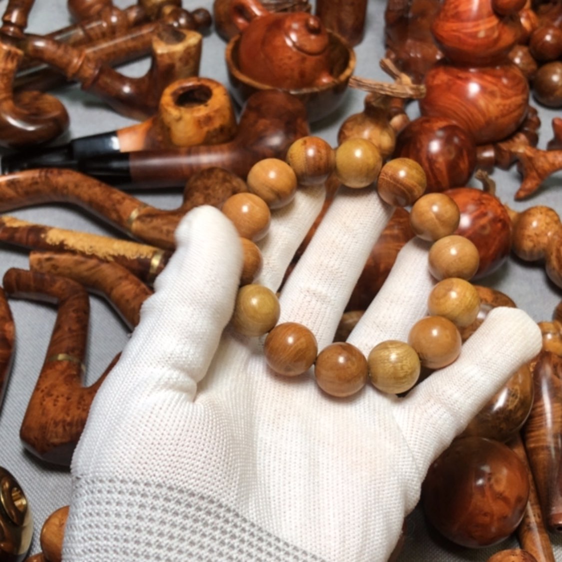 【闪购商品】木麻梨疙瘩火琉璃烟斗