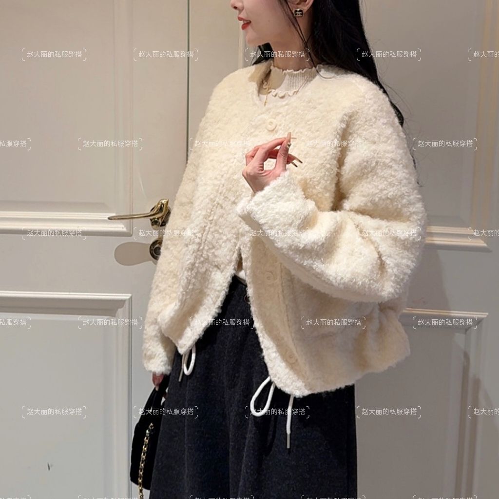 老赵服饰 羊毛圈圈毛呢编织小香风外套21AU5216