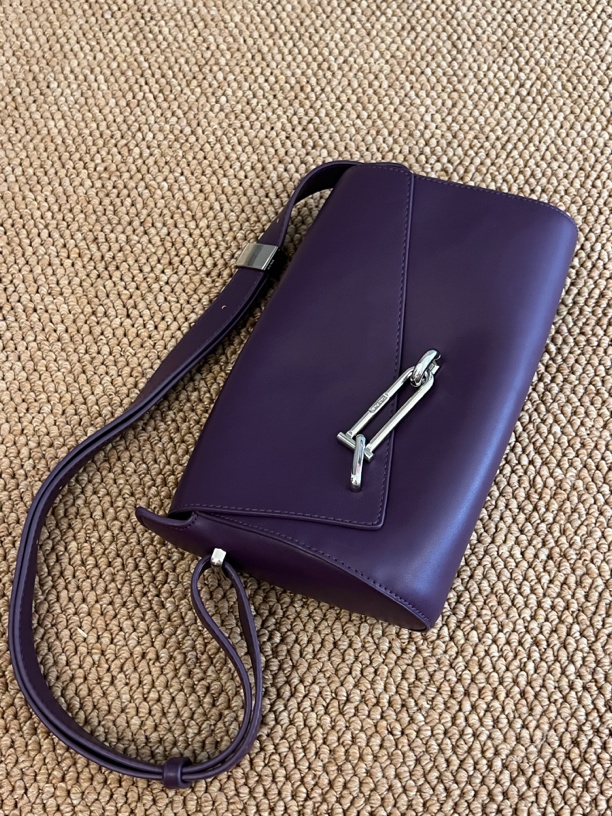 锁扣女士欧美复古潮流手机袋斜挎包单根简约小包包