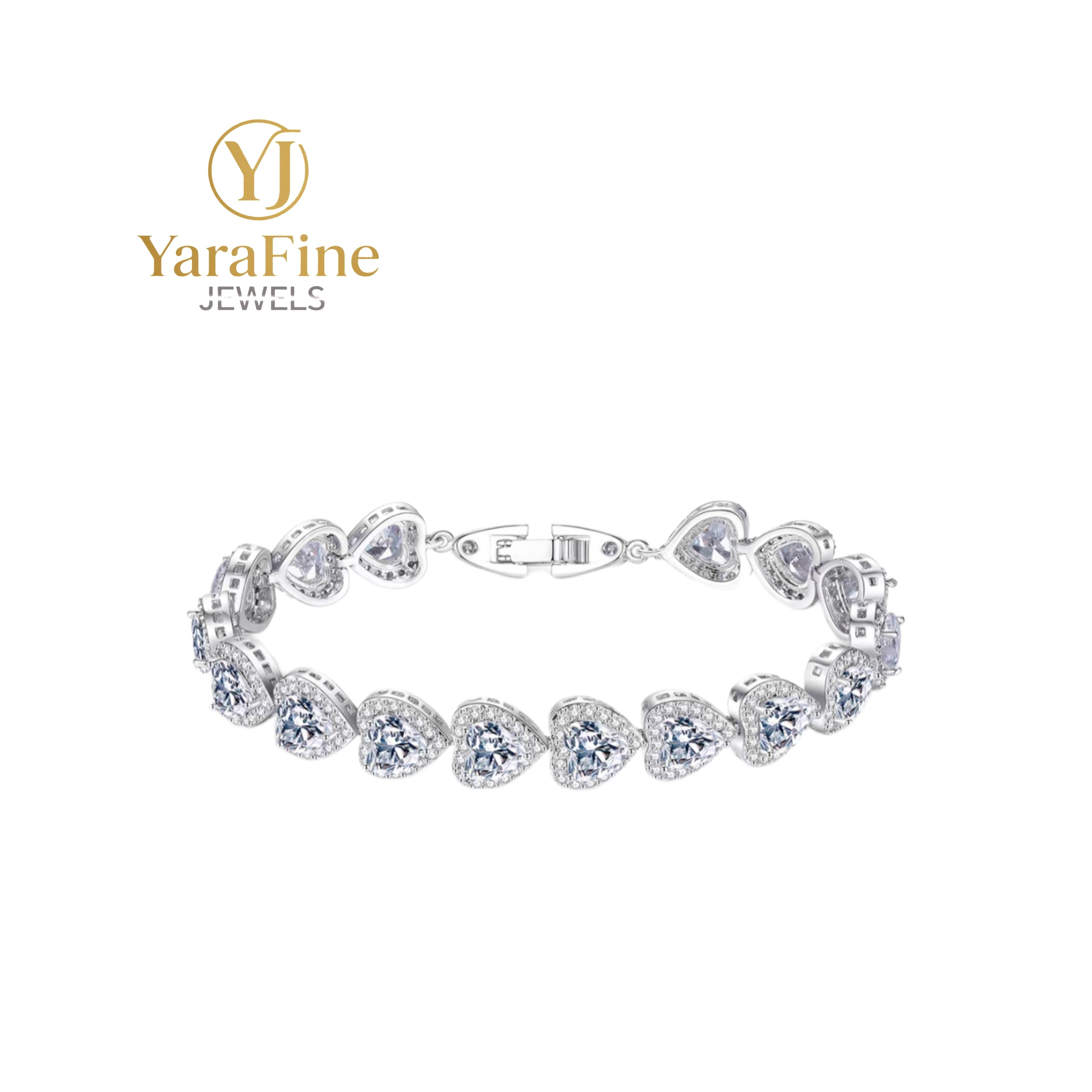 钛钢锆石项链 轻奢精致爱心锆石手链小众设计爆闪高级感时尚百搭