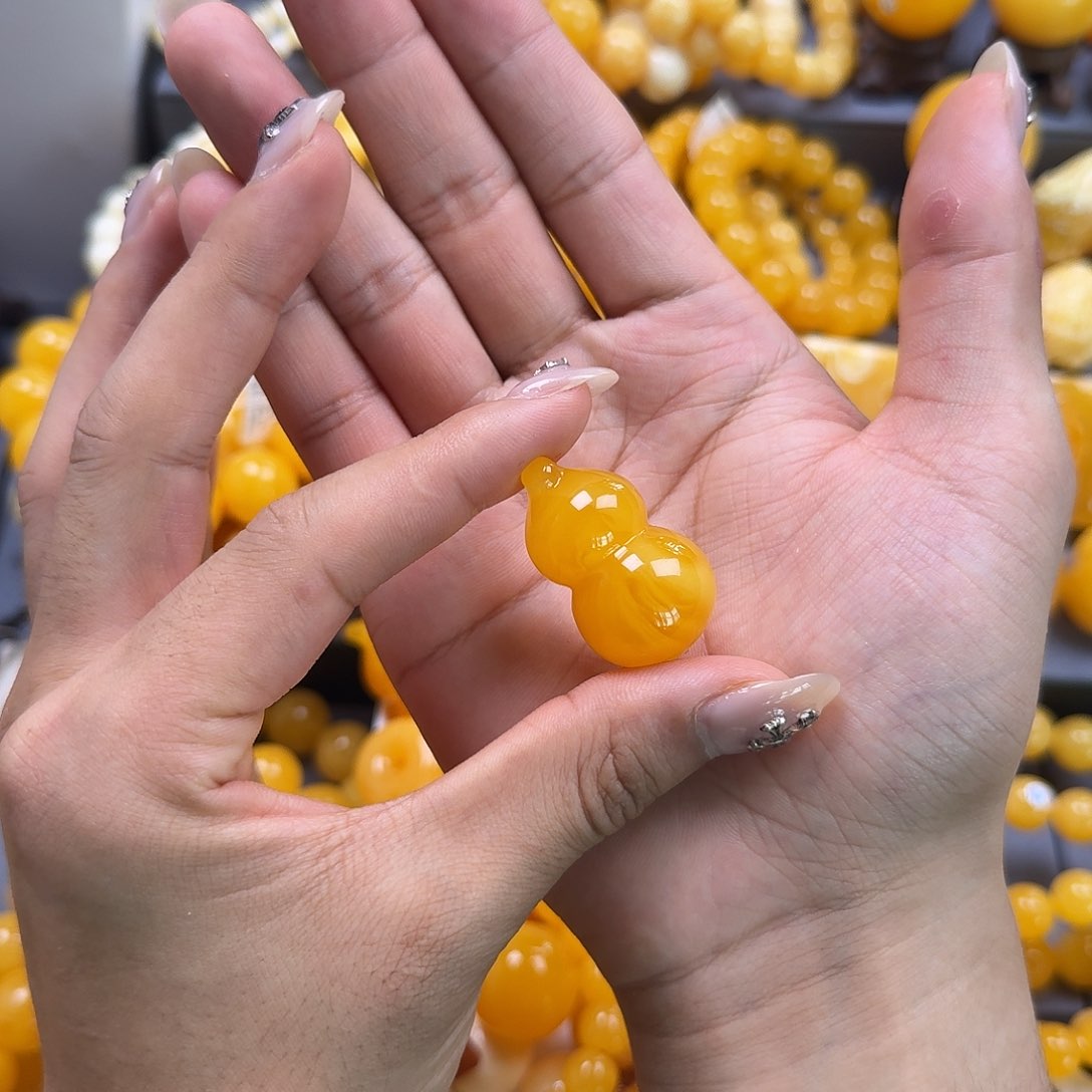 未镶嵌琥珀珠宝奇石葫芦