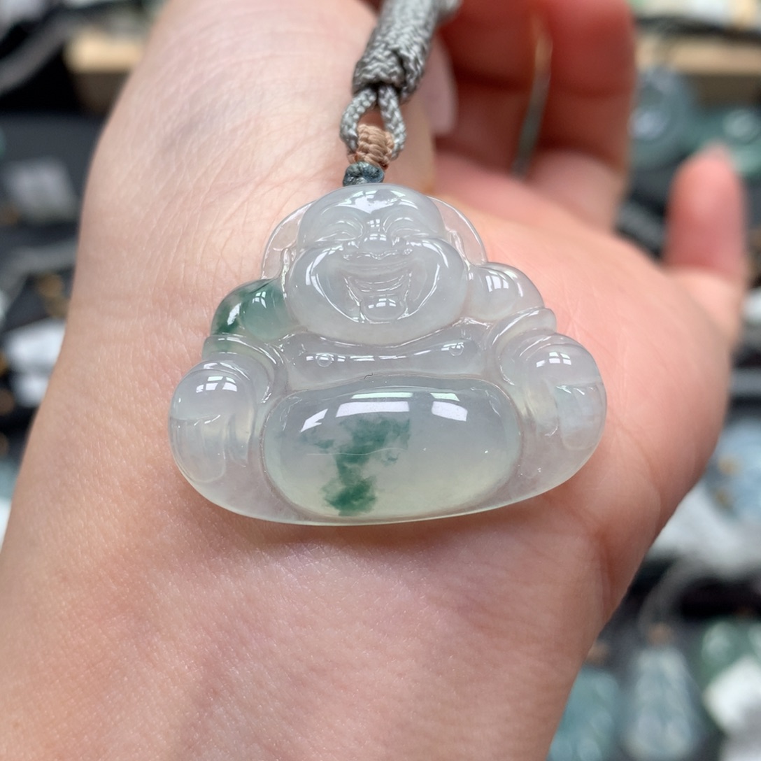 翡翠颈饰未镶嵌佛公 