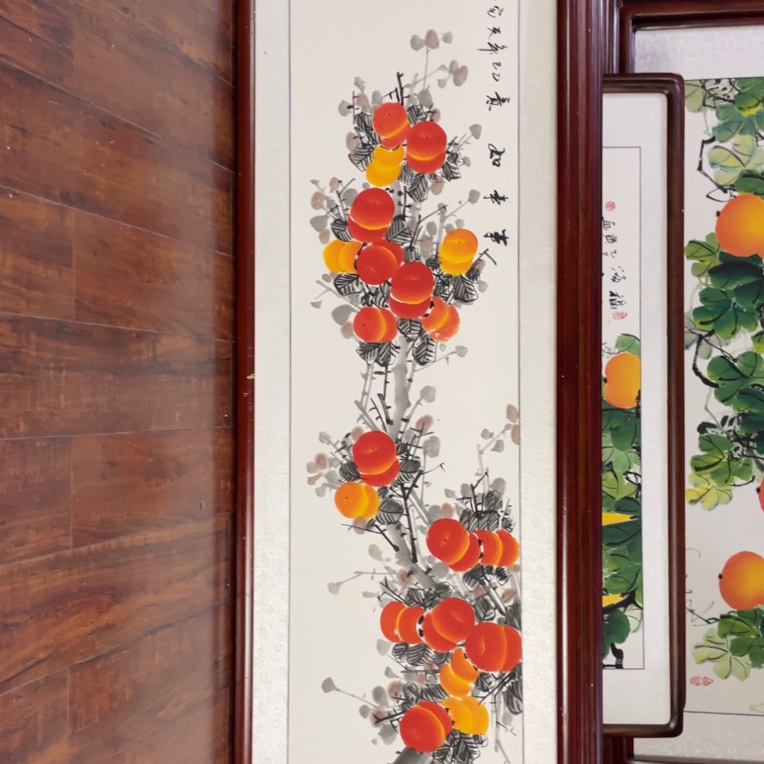 国画带框尺寸48*163厘米