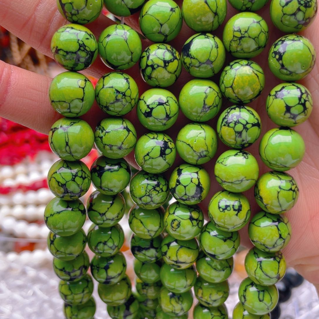 玛瑙/玉髓珠宝半成品未镶嵌铁线松1条卡12