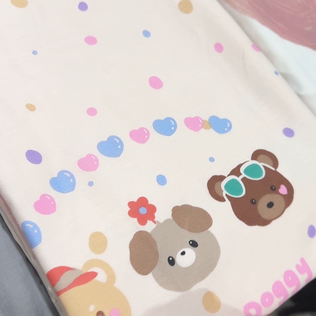 棉马正身毛全棉被套2米小熊