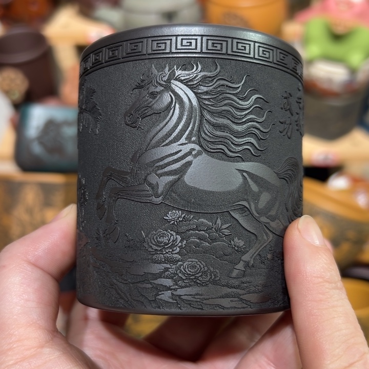 紫砂茶杯宜兴紫砂主人杯