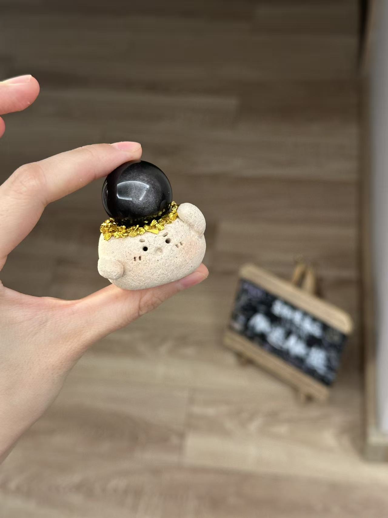 水晶小豆丁可爱银钥匙球球