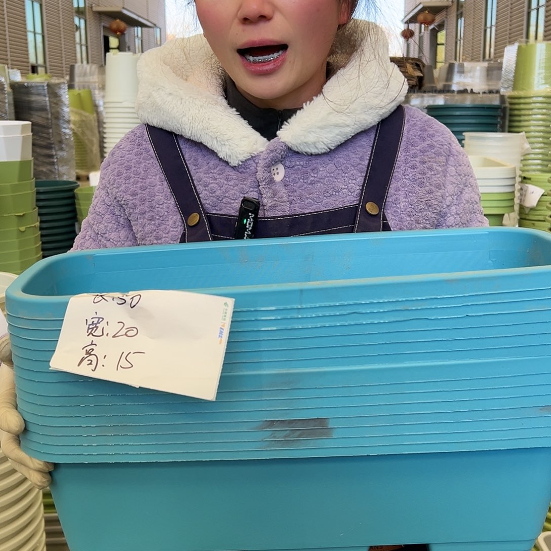 瑕疵菜盆50#蓝色6个无托