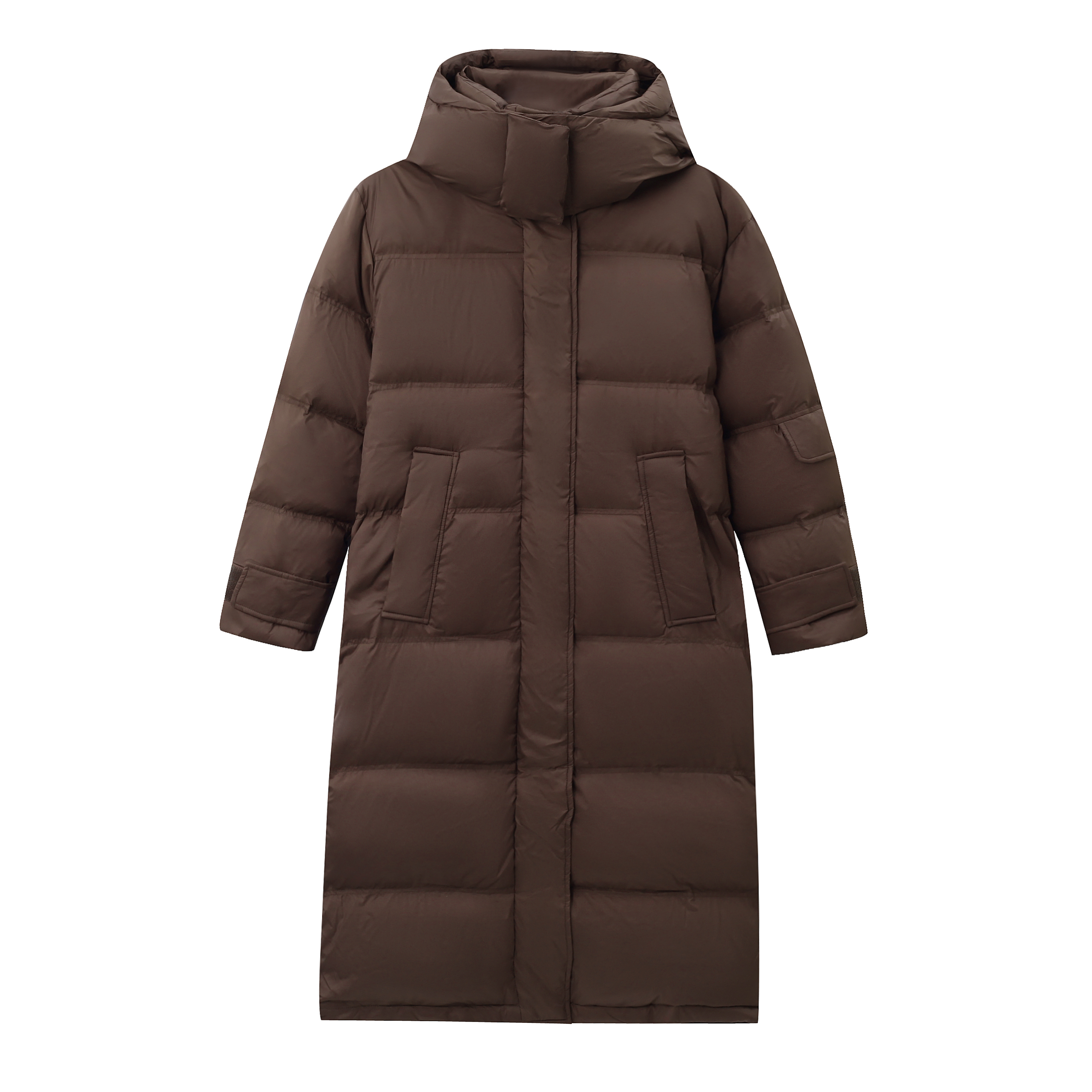 J76收口袖合格品加厚羽绒保暖连帽运动羽绒服