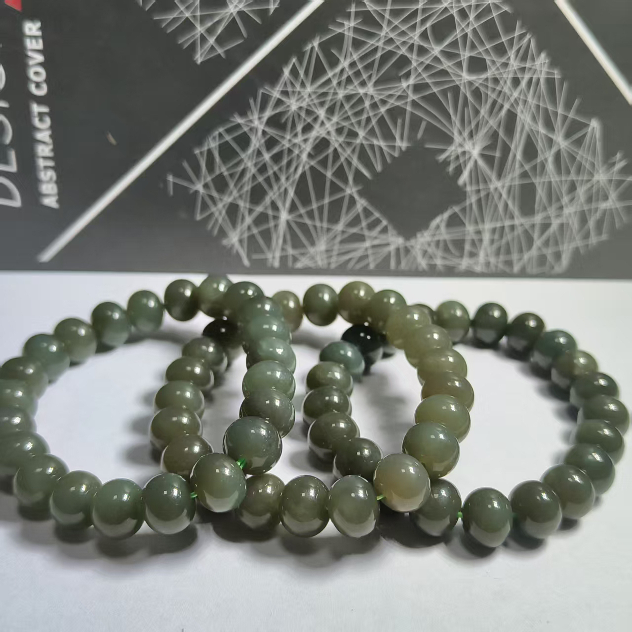 【村有晶品】天然和田玉单圈手链 多样性发一件 约10mm 741ZBQT