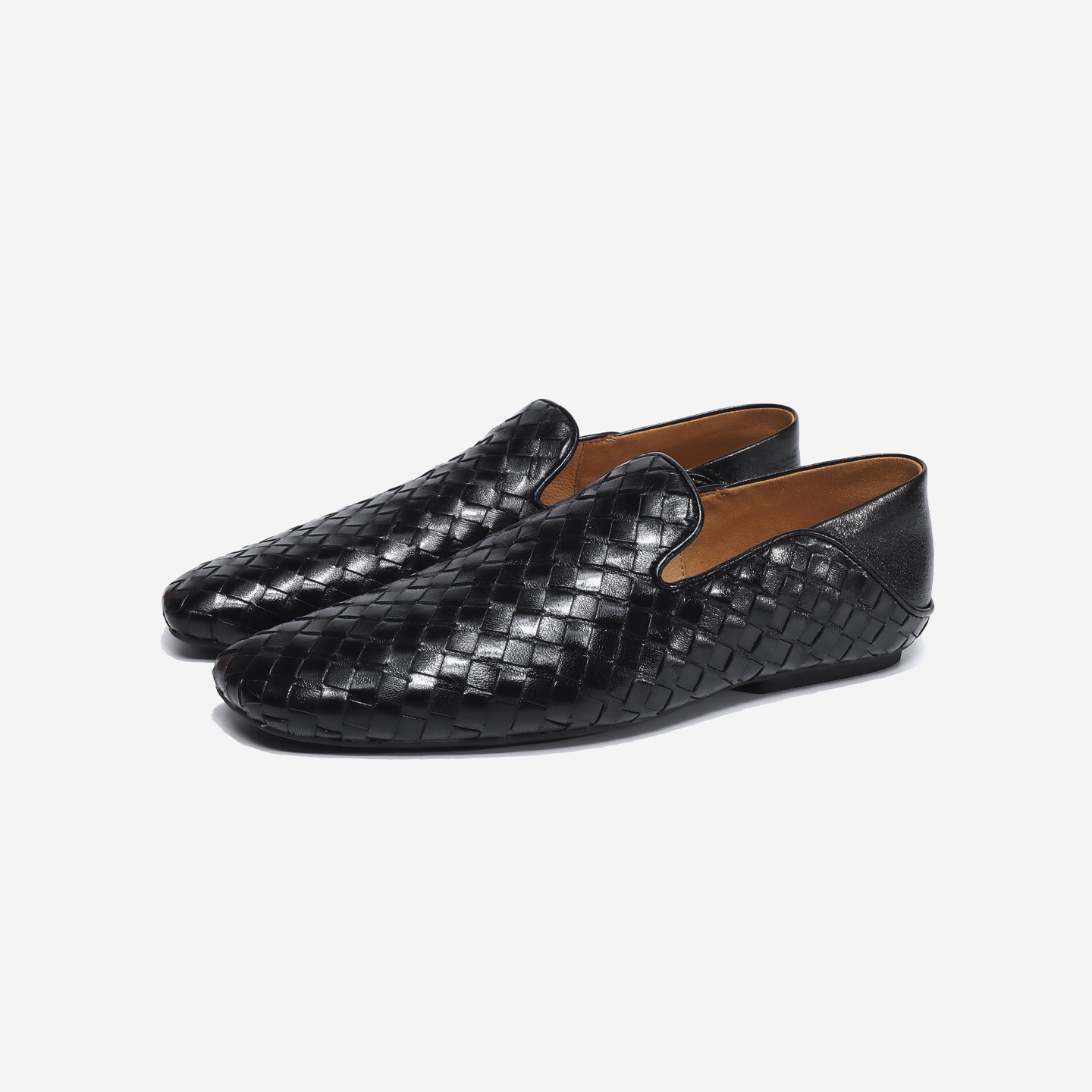 平底舒适编织手工单鞋女25A08B-02