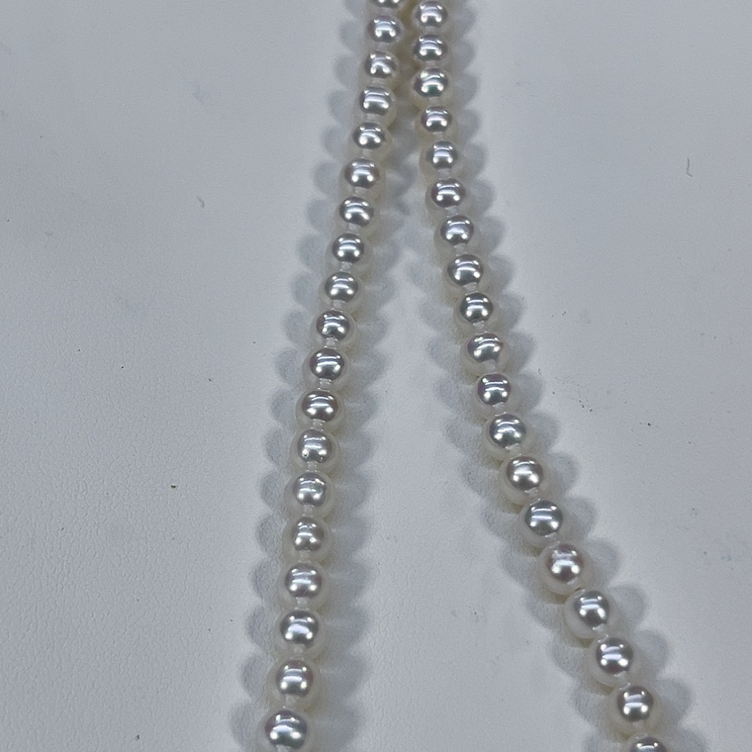 言***猫银S925镶嵌淡水珍珠颈饰