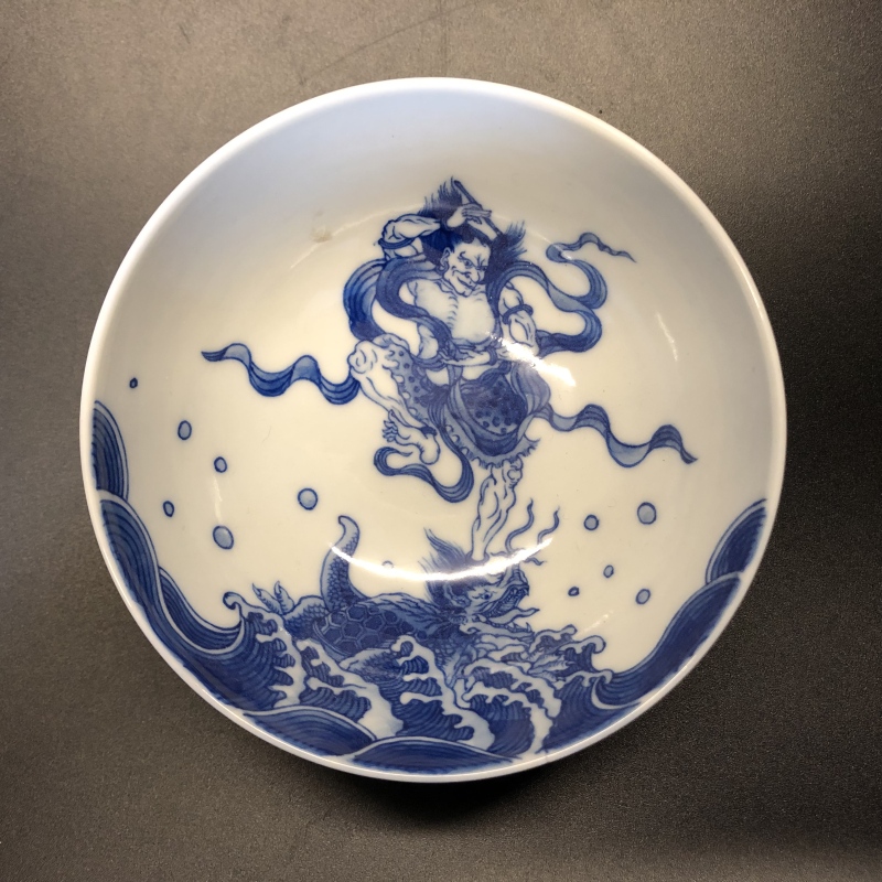 12.31a/N100260/00852/独占鳌头青花普洱杯/口径9.3/高4.1/130cc