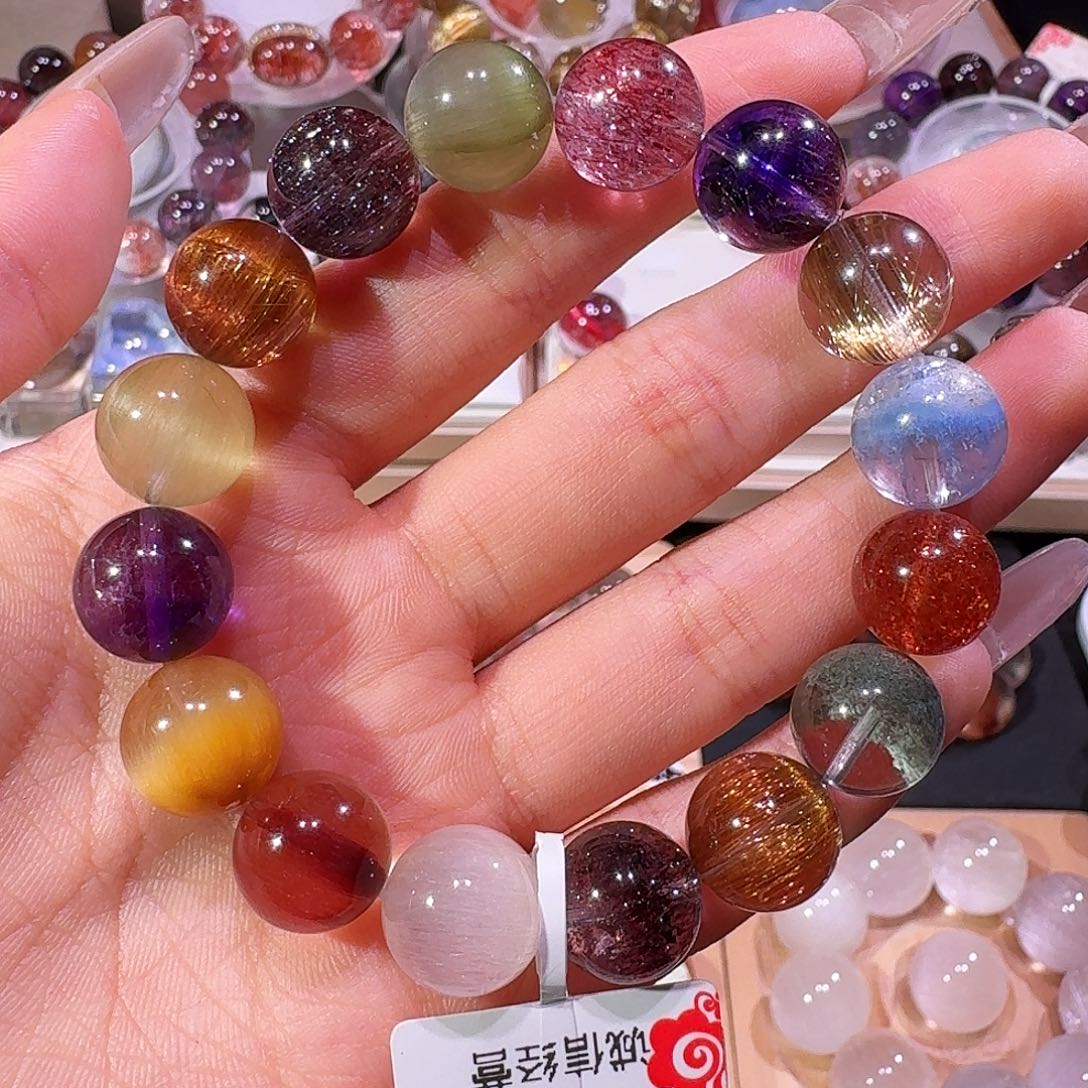 未镶嵌手链水晶天然水晶多宝手串2