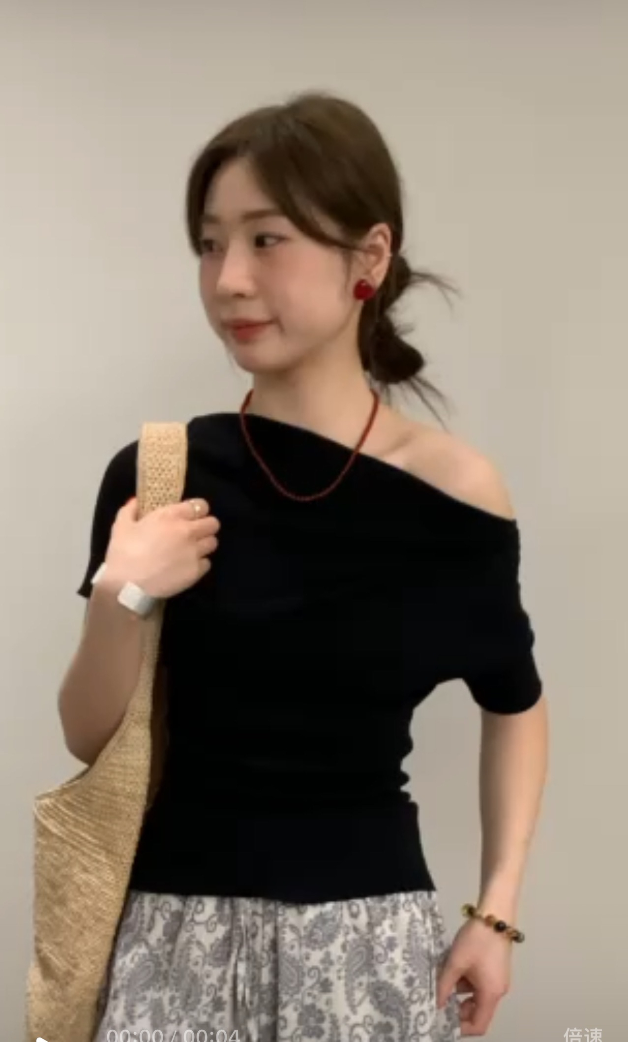 CYYHOME 定制款黑色斜肩针织