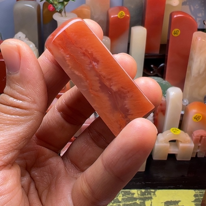 印石寿山石925号4.8/1.7:1.3