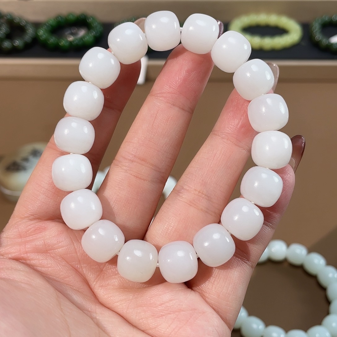 和田玉手链未镶嵌12