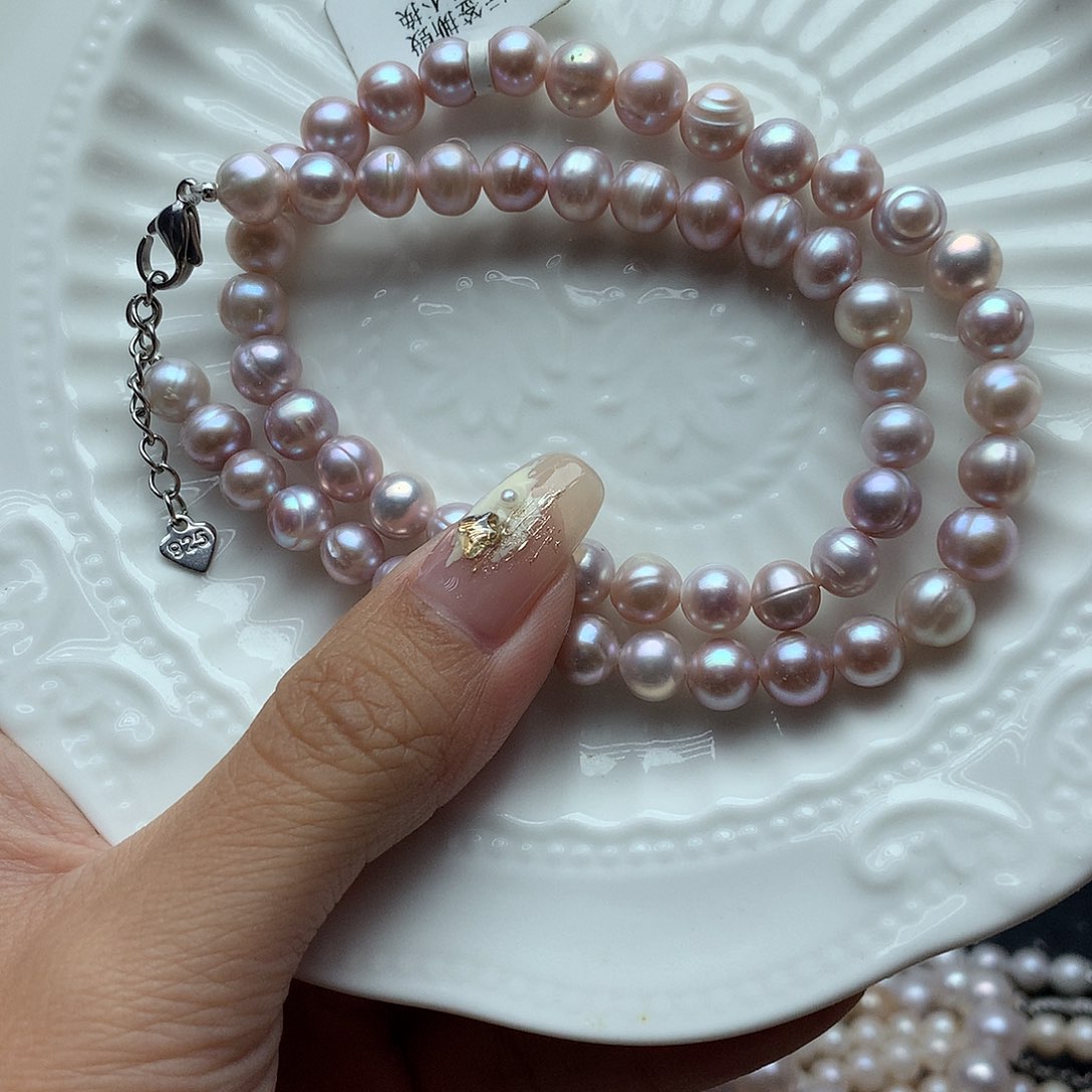 淡水珍珠7-8未镶嵌w58项链