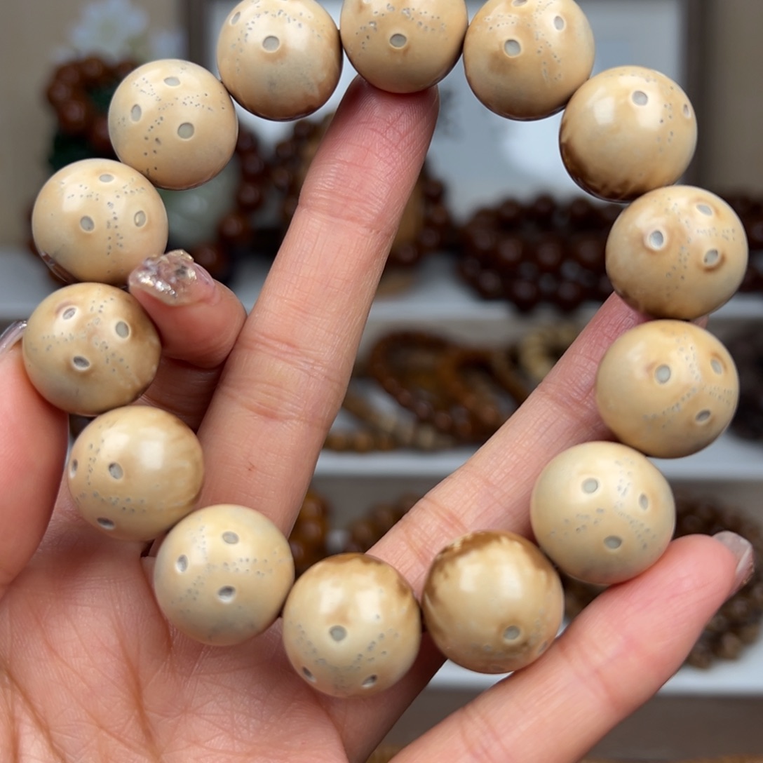 紫金鼠手串卡16.8半实心熊猫