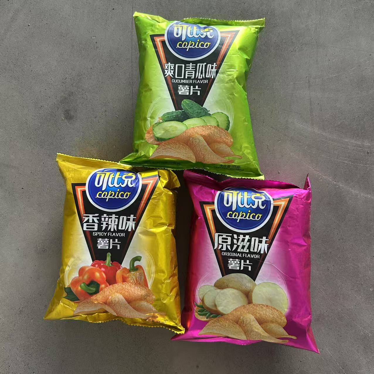 可比克55g薯片混合味