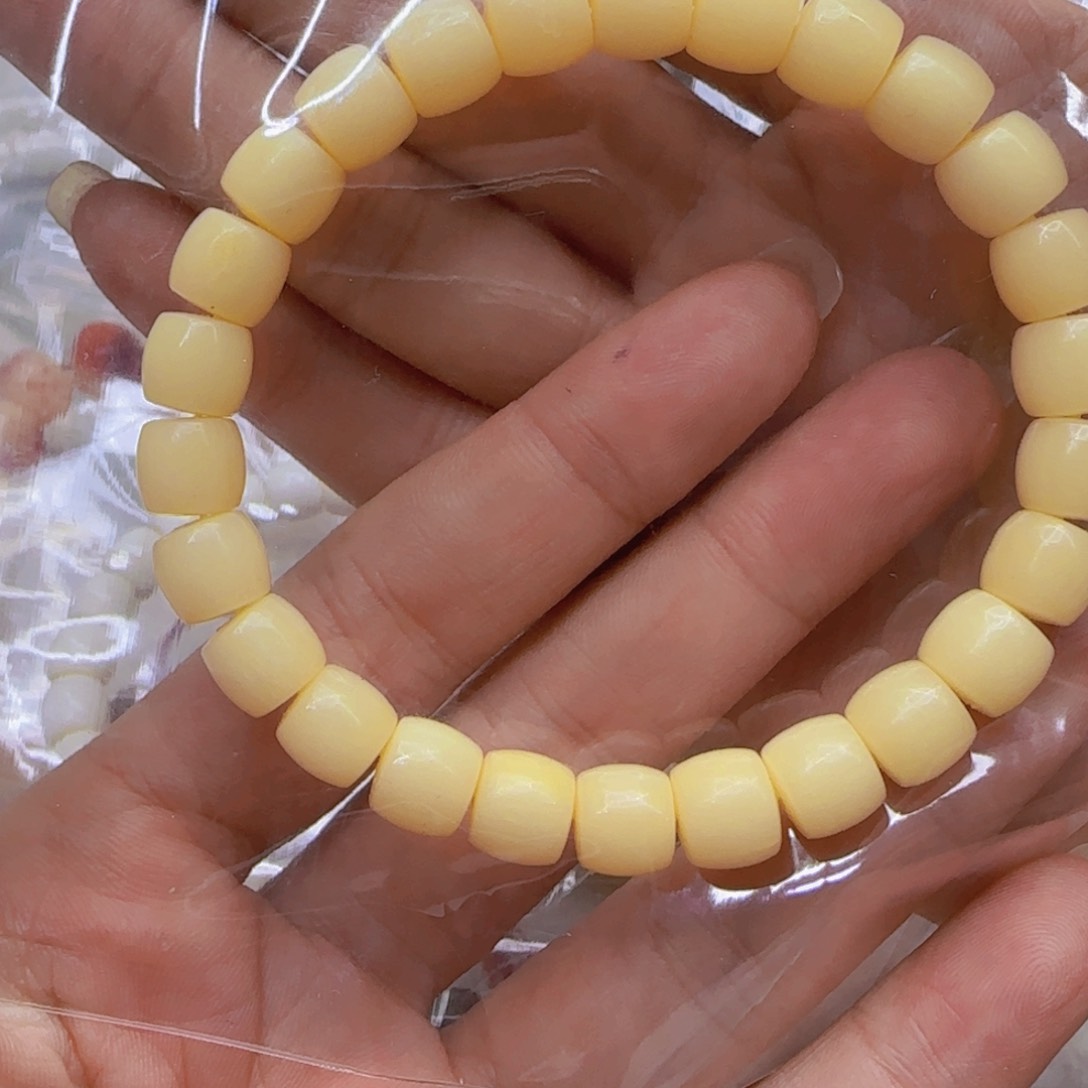 驼骨手串/手链95黄驼骨9直切单圈
