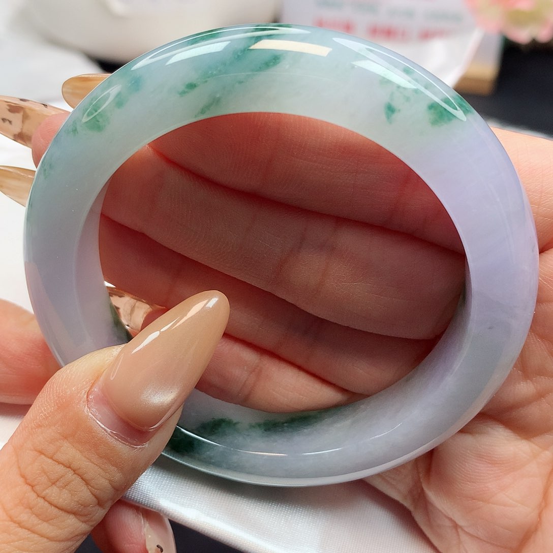 未镶嵌手镯翡翠11特色紫罗兰飘花难遇推荐