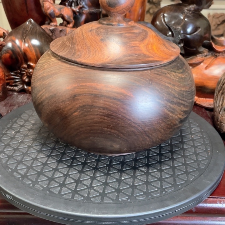 文***宝木老挝大红酸枝茶叶茶叶罐