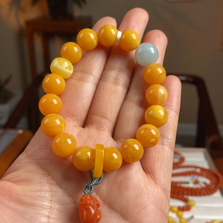 琥珀手链未镶嵌蜜蜡手串11