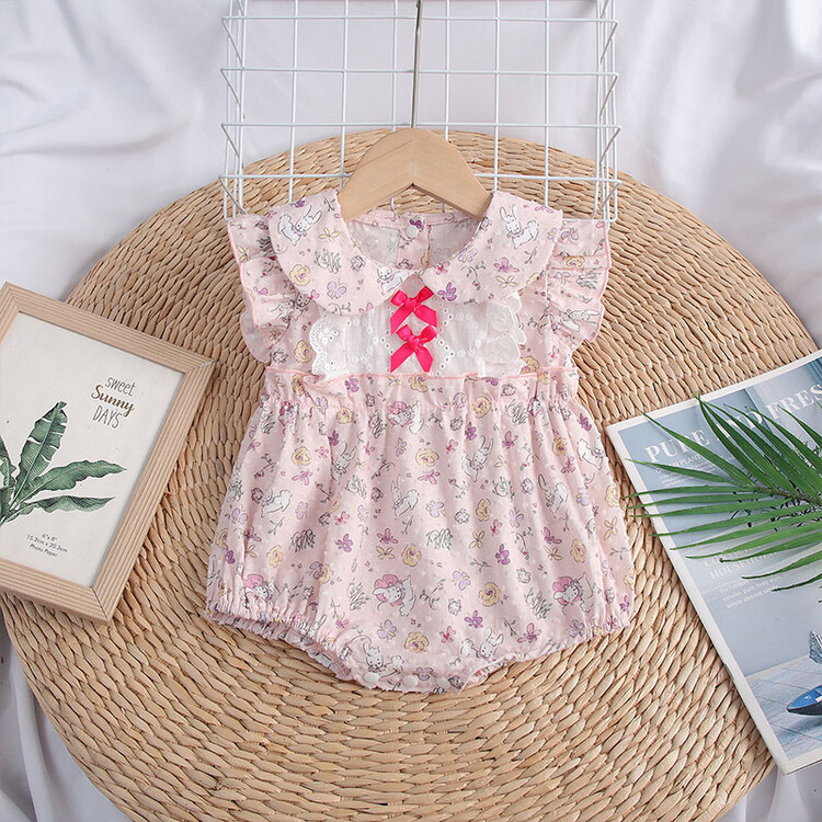 碎花田园宝宝夏款包屁衣连身衣/爬服/哈衣休闲夏季通用婴幼童